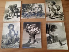 Mecki Postkarten, 6 Originale aus dem Verlag A. Gunkel, 60er Jahre ca., gepflegt