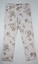 Jeans Hose Rosa Blumen Print