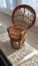 Puppen Sessel Stuhl Korb