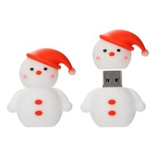 USB Stick 64GB Schneemann | Lustiger Winter USB Speicher | Geschenk Schule Büro