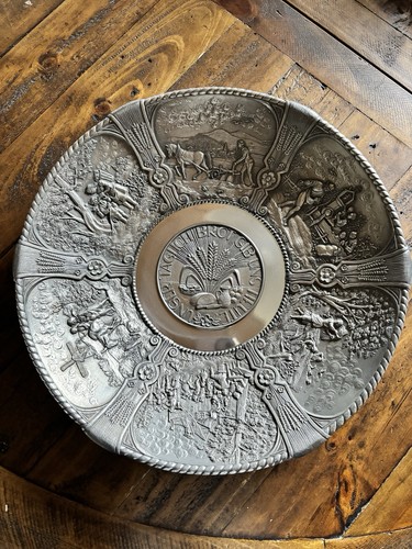 Zinnteller wandteller - zinnteller,