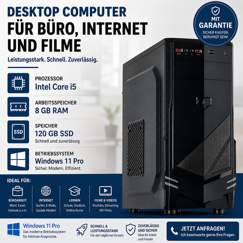 Büro intel core 8gb ram - i5,