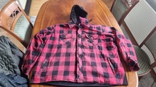 Held Lumberjack II Motorradjacke Flanellhemd  Gr. 5XL - Schwarz Rot