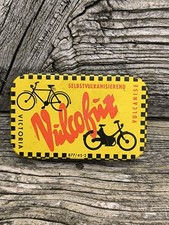 BLECHDOSE Victoria VULCOFUX Nr.3 Fahrrad MOPED Flickzeug WESTERN GERMANY um 1955