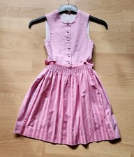 Kinderdirndl Gr.128 Rosa 100% Baumwolle ohne Bluse
