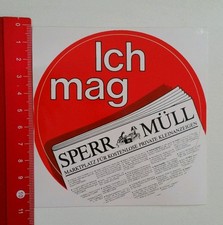 Aufkleber/Sticker: Sperr Müll