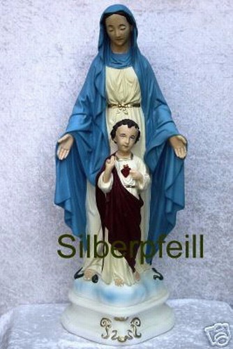 Figur skulptur maria kind - skulptur,