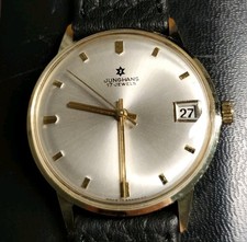 JUNGHANS 25 Jahre Jubiläumsuhr 14K/585, Goldwert über 700€.