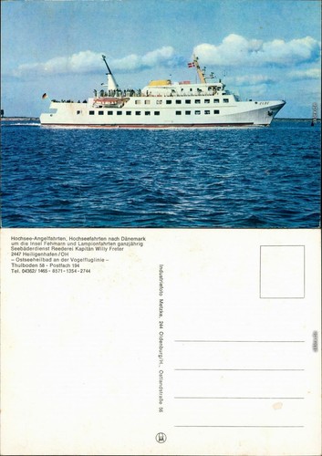 Ansichtskarte fährschiff - ansichtskarte,