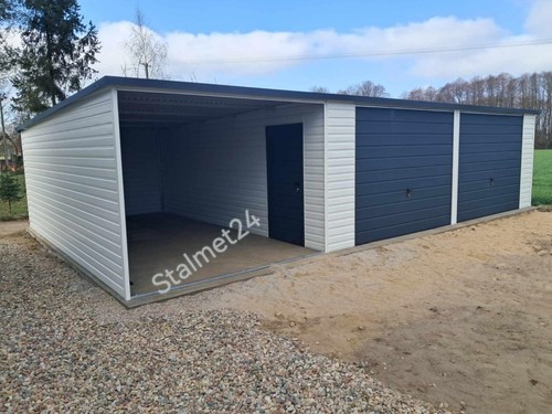 Blechgarage 9x5x2 14m - blechgarage, 9x5x2,14m