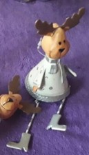 NR°15 1 Elch Metall Klein ➡️SILVER EDITION!⬅️Advent DEKO Ladenrestposten!