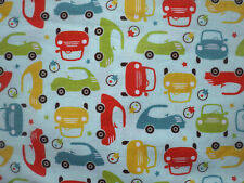Baumwollstoff Rest Riley Blake Pattern C3223 Cars Autos Patchwork Junge Kinder