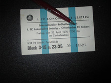 DDR Fußball Eintrittskarte