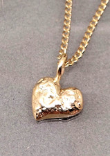 Vollmassiver Herz Anhänger Gold - ein herzliches Geschenk - 585 Gelbgold