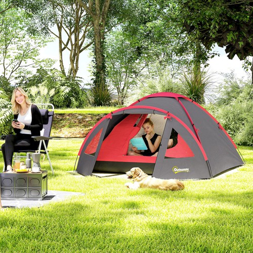 Outsunny campingzelt für - campingzelt, 2