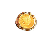 Gold Ring mit Münze