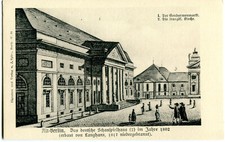 AK BERLIN Alt-Berlin, Gendarmenmarkt Deutsches Schauspielhaus 1802 /Verlag Spiro