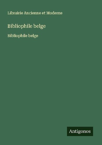 Bibliophile belge librairie - belge,