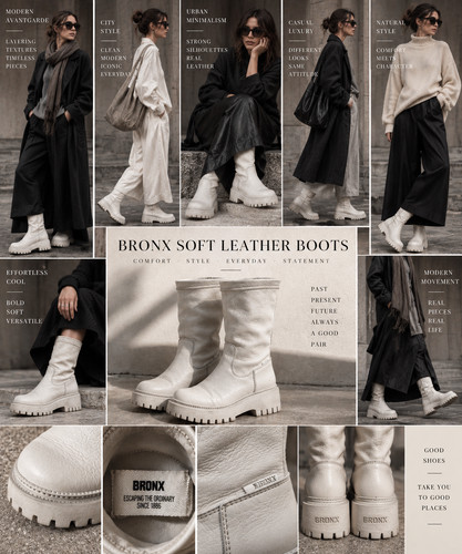Bronx chunky combat boots - combat,