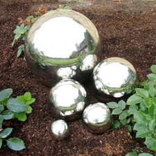 Edelstahlkugel Deko Kugel Rosenkugel Garten 6 9 13 16 27 cm poliert