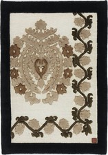 Nimbaft Teppich Orient Perser Rug Gabbeh Kelim Kilim Beige Barock Design 3D Deko