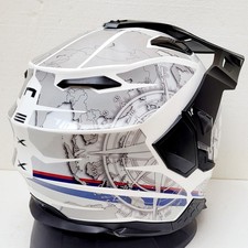 NEXX XWED 2 HELMET DECALS SHINY BMW GS REFLECTIVE WHITE HELM AUFKLEBER WEISS