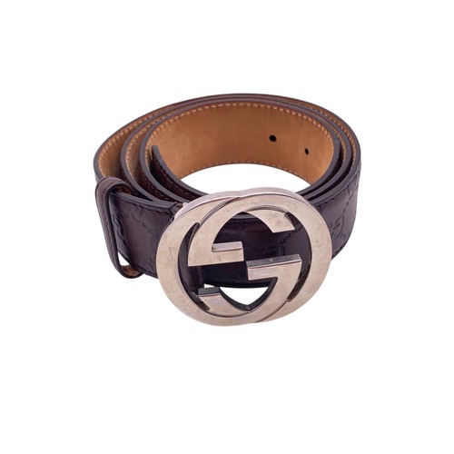 Gucci ledergürtel braun - gucci,