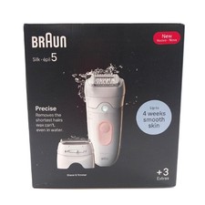 Braun Epilierer Haarentfernung Silk épil 5 5 030 White Flamingo Wet Dry Effizien
