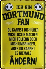  ''Dortmund Fan'' 20x30cm Blechschild