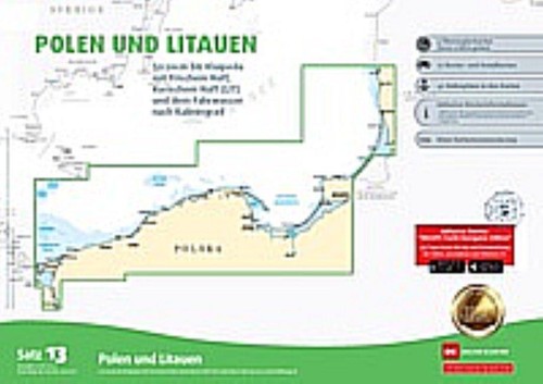 Sportbootkarten satz polen - satz,