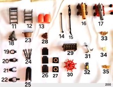 Playmobil 5135 3940 Ersatz Piratenschiff Ersatzteile Vintage Boot