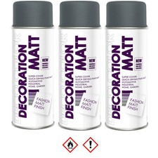 3er Sparpack 400ml RAL 7016 MATT Lackspray Sprühlack Lack Farbe Anthrazit