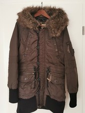 Winterjacke von Khujo mit Kunstpelz für Damen, Gr. L