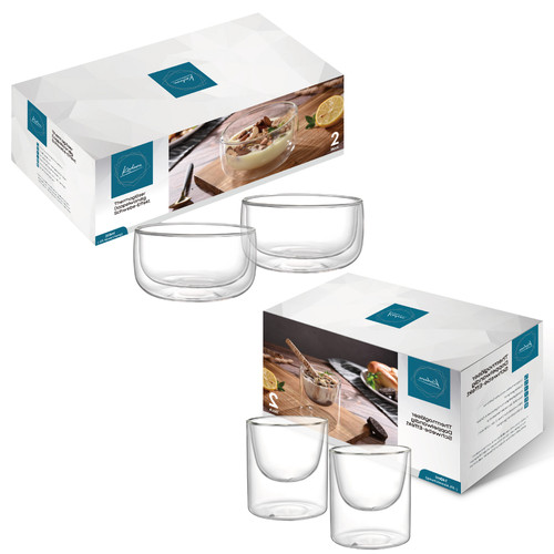 Doppelwandige dessertgläser - doppelwandige,