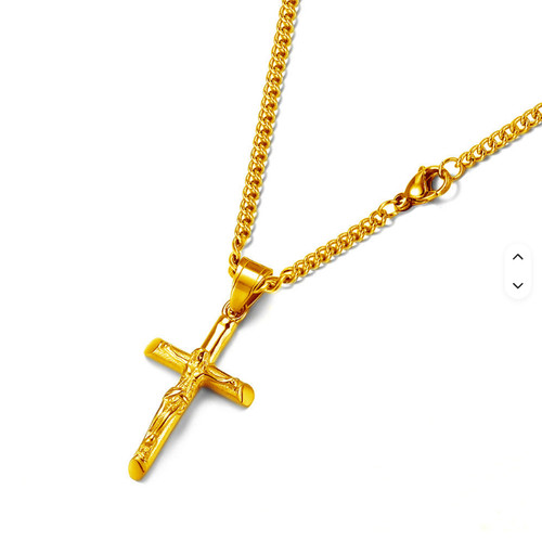 Jesus kruzifix halskette - kruzifix, 18k