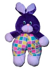 Gegu Hase Kuscheltier Lila Flieder 90er Stofftier Plüschtier alt OHNE BABY