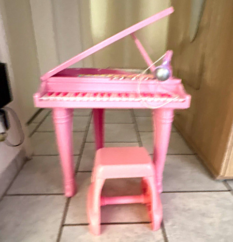Rosa spielzeug piano - rosa, spielzeug-piano/keyboard