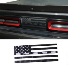 Für Dodge Challenger 15+ Carbon Hinten Center Abdeckung Trim Aufkleber Zubehör