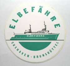 Souvenir-Aufkleber Elbefähre