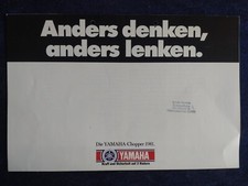 Yamaha Chopper Prospekt 1981 gelocht FS80 SR250 XS400 XS650 XS750XV760 Special