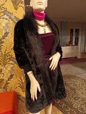 Zara Mantel Damen Kunstfell Pelz Größe L40 42 schwarz ungetragen strick