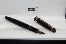 Montblanc Meisterstück Le Grand N° 146 Kolben Füllfederhalter Schwarz 14 Karat