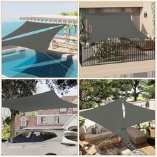 Sonnensegel Wasserdicht Sonnenschutz 95% UV Schutz Windschutz Beschattung #75dgr