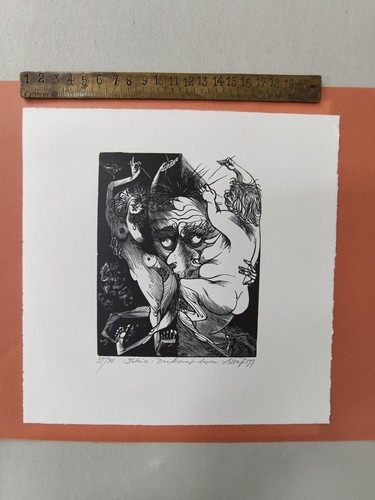 Wolfgang würfel holzschnitt - wolfgang,