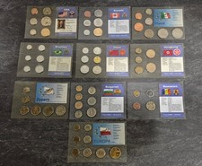 Kursmünzen Sätze, KMS , International ,10 Stück eingeschweißt . Teil 2.