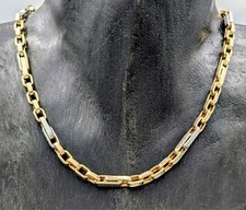 585/14K Gelbgold Medusa Halskette - 22,20 g - Gliederkette Kette 48cm #1254