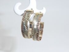 333 Gold 8K Gelb-Rot-Weißgold Ohrstecker Creolen Ohrringe ohne Ohrmutter 8042