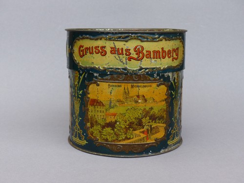 Alte blechdose lebkuchen gruß - alte,