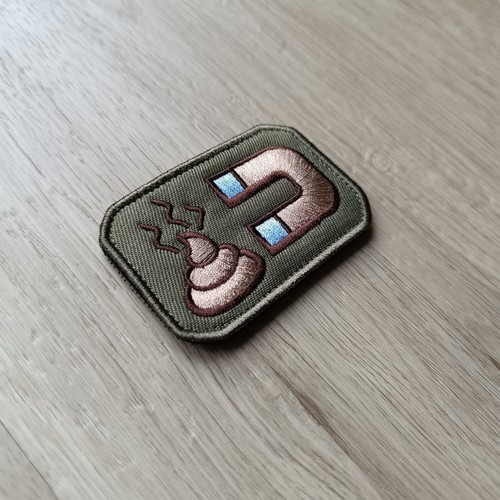 Scheisse magnet braun patch - magnet, |patch