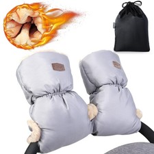 Orzbow Kinderwagen Handwärmer,Wasserdicht Künstliche Lammfell Handmuff für Kinde